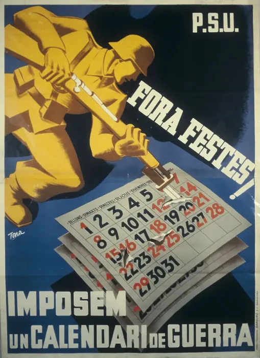 Framed Print : Spanish Civil War (1936-1939). Fora festes!