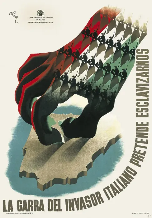 Framed Print : Spanish Civil War (1936-1939). La garra del Framed Print : Spanish Civil War (1936-1939). La garra del