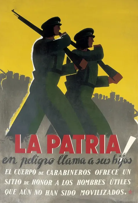 Framed Print : Spanish Civil War (1936-1939). La Patria en Framed Print : Spanish Civil War (1936-1939). La Patria en