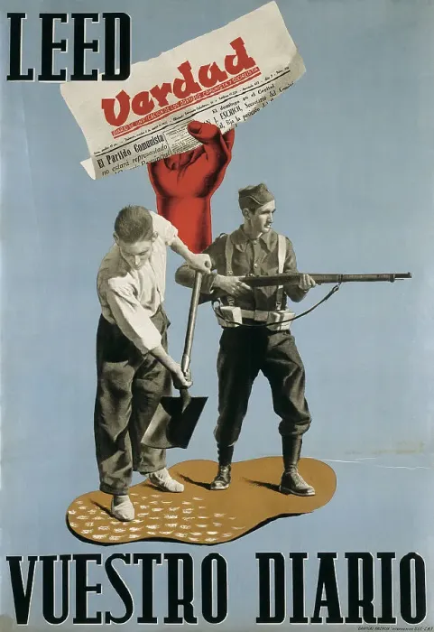 Framed Print : Spanish Civil War (1936-1939). Leed Verdad Framed Print : Spanish Civil War (1936-1939). Leed Verdad