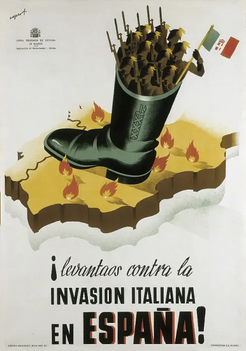 Framed Print : Spanish Civil War (1936-1939). Levantaos contra Framed Print : Spanish Civil War (1936-1939). Levantaos contra