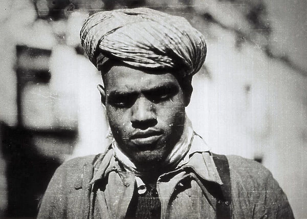 Spanish Civil War (1936-1939). Moroccan soldier