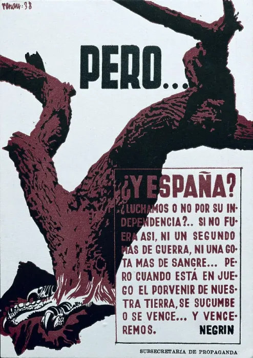 Framed Print : Spanish Civil War (1936-1939). Pero Y Espana? Framed Print : Spanish Civil War (1936-1939). Pero Y Espana?