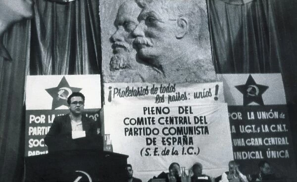 Spanish Civil War (1936-1939). Santiago Carrillo