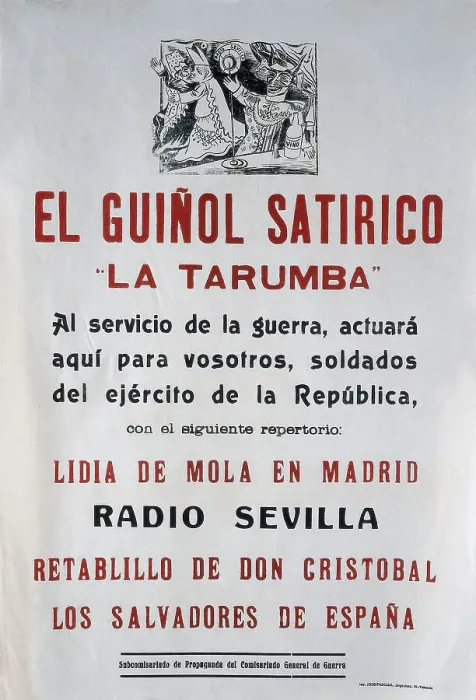 Framed Print : Spanish Civil War (1936-1939). Satirical puppet Framed Print : Spanish Civil War (1936-1939). Satirical puppet