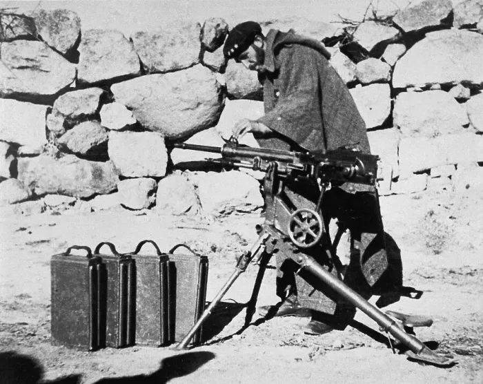 Framed Print : Spanish Civil War (1936-1939). Soldier with a Framed Print : Spanish Civil War (1936-1939). Soldier with a
