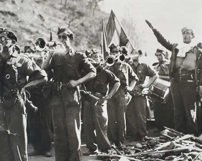 Framed Print : Spanish Civil War (1936-1939). Soldiers of Franco's Framed Print : Spanish Civil War (1936-1939). Soldiers of Franco's