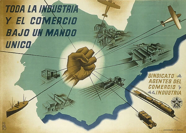 Spanish Civil War (1936-1939). Toda la industria