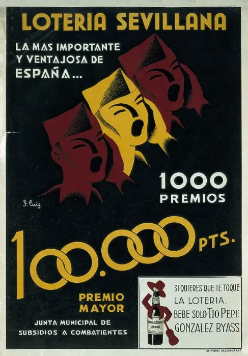 Framed Print : Spanish Civil War. Advertising poster Loteria Framed Print : Spanish Civil War. Advertising poster Loteria