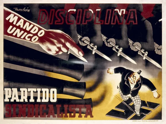 Framed Print : Spanish Civil War. Disciplina. Mando unico Framed Print : Spanish Civil War. Disciplina. Mando unico