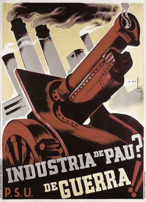 Framed Print : Spanish Civil War Industria De Pau? Guerra Peace Framed Print : Spanish Civil War Industria De Pau? Guerra Peace
