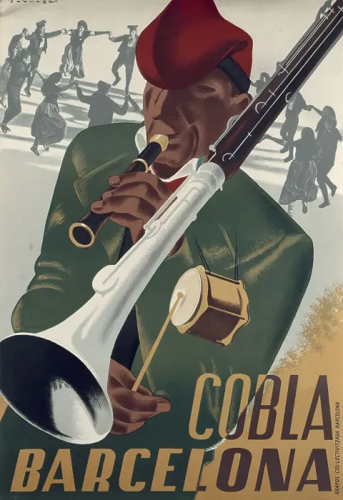 Framed Print : Spanish Civil War Poster Of The Traditional Catalan Framed Print : Spanish Civil War Poster Of The Traditional Catalan
