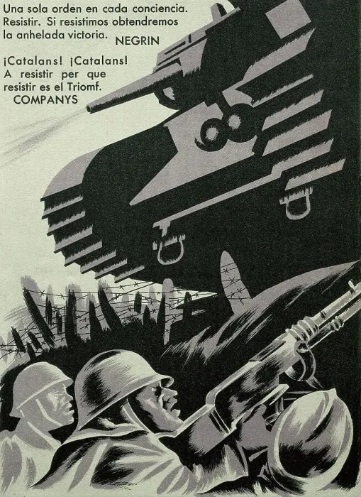 Framed Print : Spanish Civil War. Propaganda postcard for Framed Print : Spanish Civil War. Propaganda postcard for