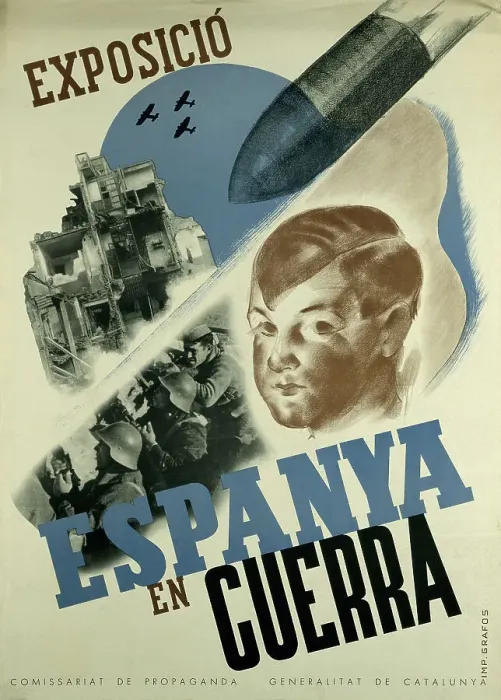 Framed Print : Spanish Civil War. Republican side. Exposicio Framed Print : Spanish Civil War. Republican side. Exposicio