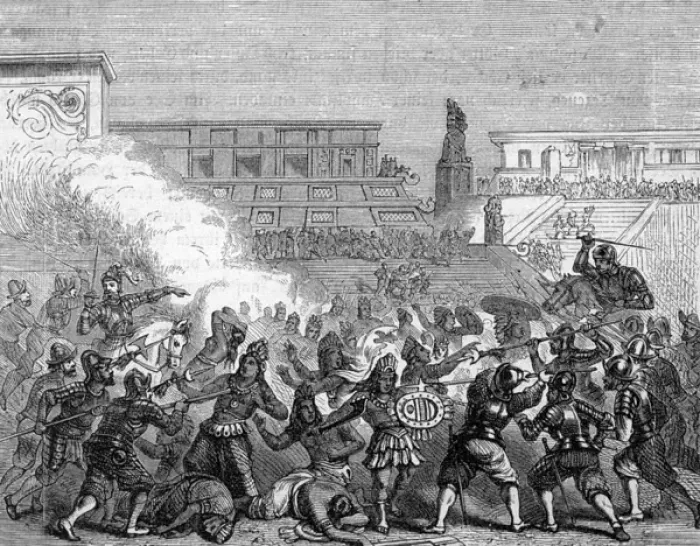 Framed Print : Spanish Destroy Cholula Framed Print : Spanish Destroy Cholula