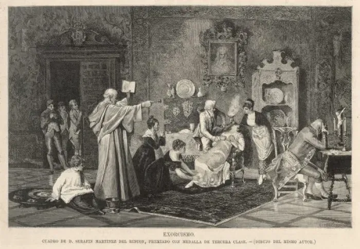 Framed Print : Spanish Exorcism C1800 Framed Print : Spanish Exorcism C1800