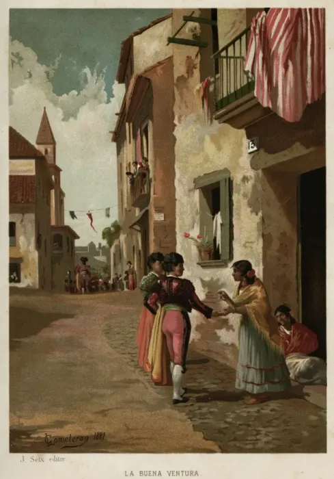 Framed Print : Spanish Fortune Tellere Framed Print : Spanish Fortune Tellere