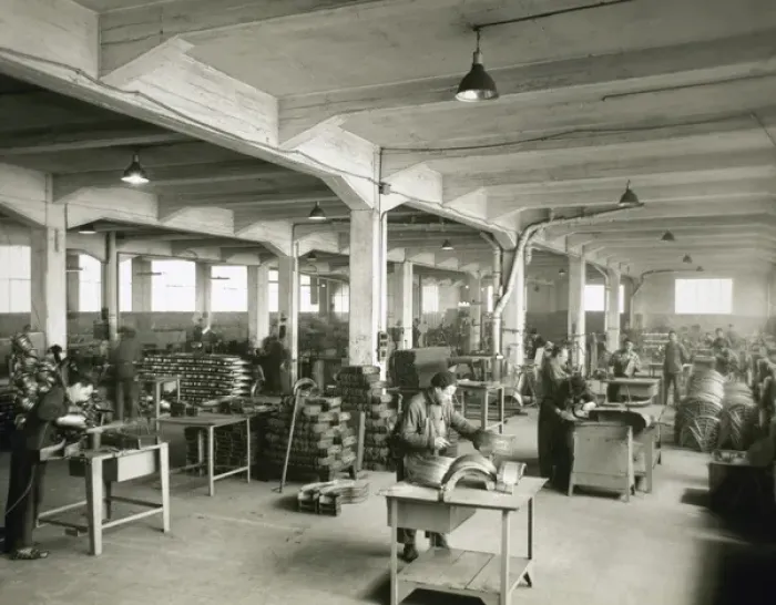 Framed Print : Spanish industry. Factory. Interior. 1958 Framed Print : Spanish industry. Factory. Interior. 1958