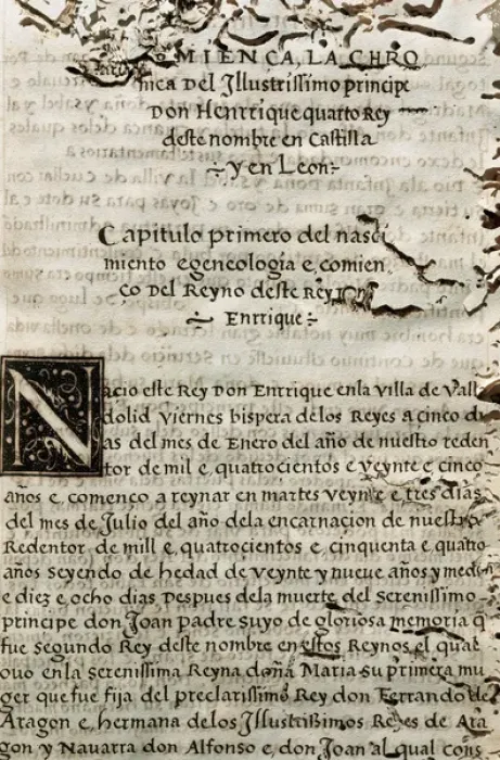Framed Print : Spanish literature. chronicle of Henry IV (1425 1474). Kin Framed Print : Spanish literature. chronicle of Henry IV (1425 1474). Kin