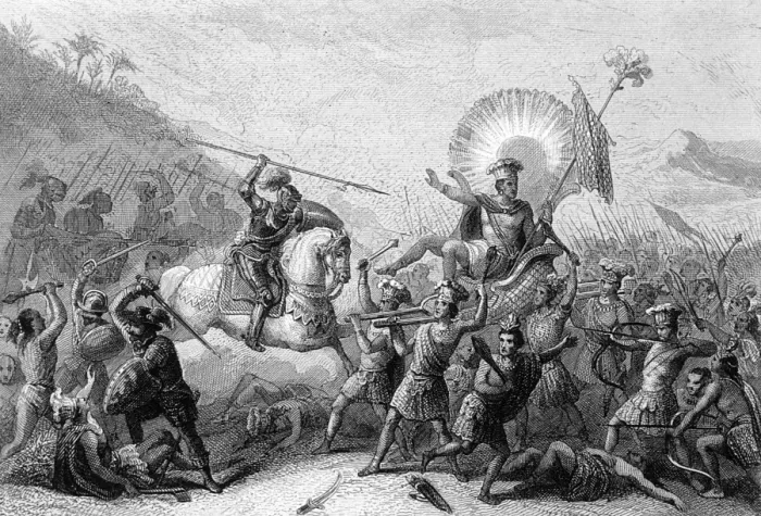 Framed Print : Spanish at Otumba 1520 Framed Print : Spanish at Otumba 1520