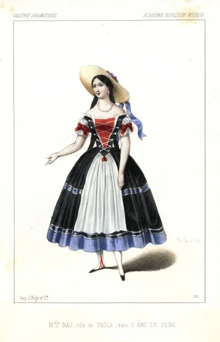 Framed Print : Spanish soprano Maria Nau as Paola in L Ame en Peine, 1847 Framed Print : Spanish soprano Maria Nau as Paola in L Ame en Peine, 1847