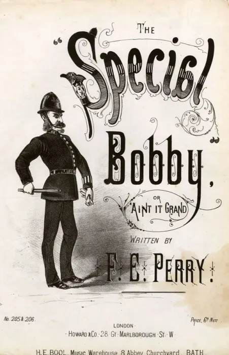 Framed Print : The Special Bobby, or Ain t It Grand, by F E Perry Framed Print : The Special Bobby, or Ain t It Grand, by F E Perry