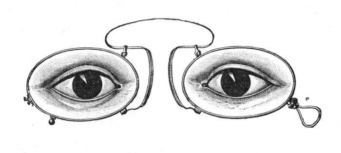 Framed Print : Spectacles with Eyes Framed Print : Spectacles with Eyes