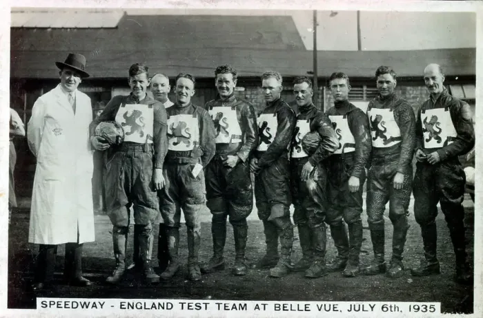 Framed Print : Speedway England Test Team at Belle Vue Framed Print : Speedway England Test Team at Belle Vue