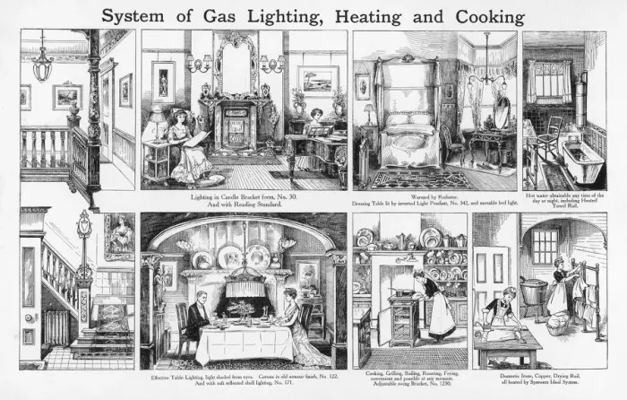 Framed Print : Spensers Gas Lighting Framed Print : Spensers Gas Lighting