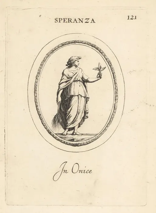 Framed Print : Spes, Roman goddess of Hope, holding ears of wheat Framed Print : Spes, Roman goddess of Hope, holding ears of wheat