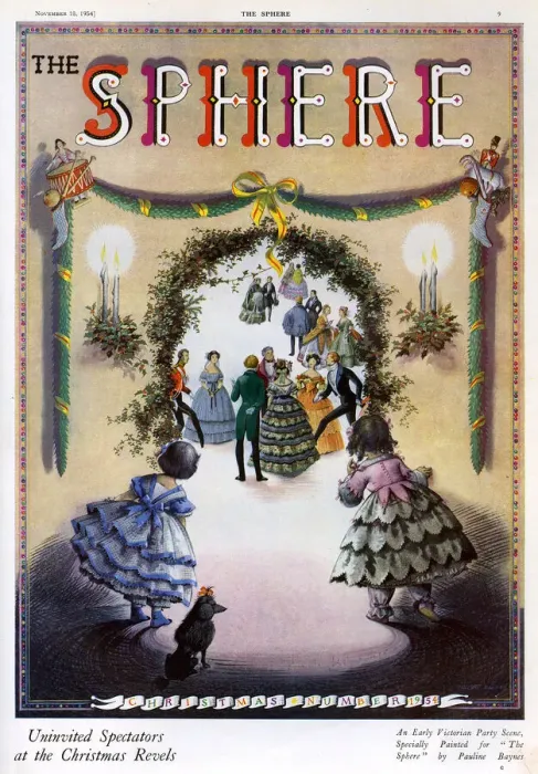 Framed Print : The Sphere Christmas number cover by Pauline Baynes Framed Print : The Sphere Christmas number cover by Pauline Baynes