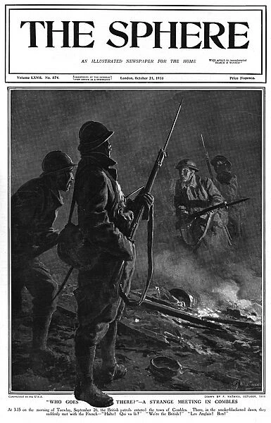 Sphere cover - British & French meet at Combles, WW1