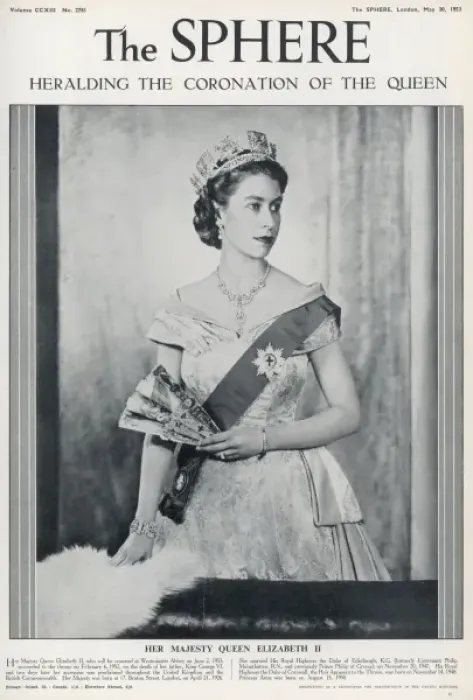 Framed Print : The Sphere Front Cover: The Coronation of Queen Elizabeth II Framed Print : The Sphere Front Cover: The Coronation of Queen Elizabeth II