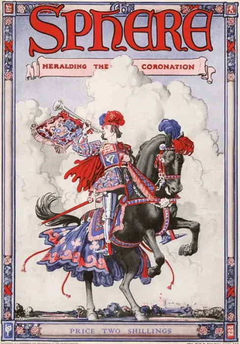 Framed Print : Sphere front cover, Heralding the Coronation, 1937 Framed Print : Sphere front cover, Heralding the Coronation, 1937