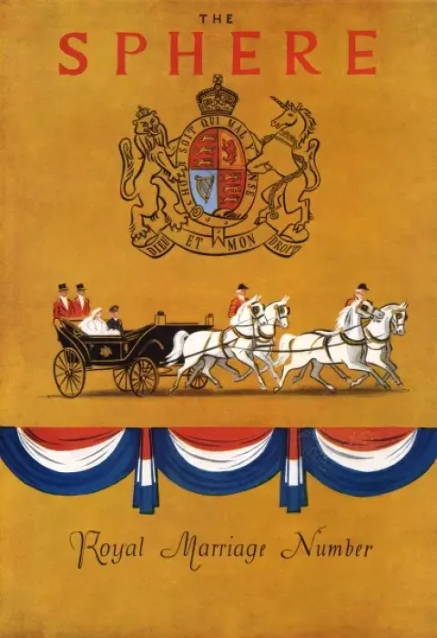 Framed Print : The Sphere Royal Marriage Number 1947 Framed Print : The Sphere Royal Marriage Number 1947