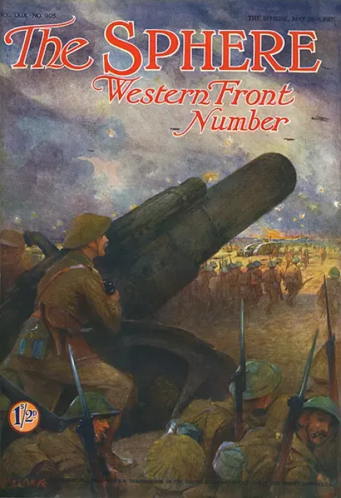 Framed Print : The Sphere Western Front Number cover Framed Print : The Sphere Western Front Number cover