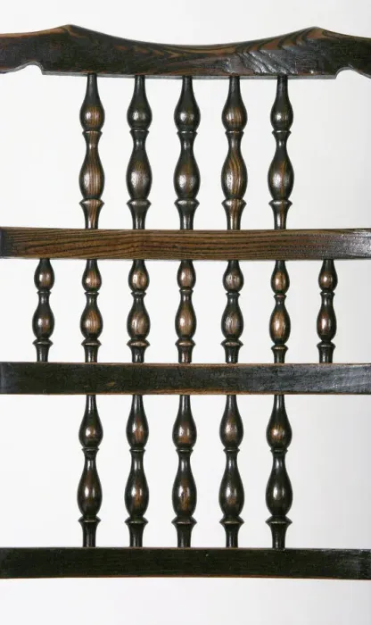 Framed Print : Spindle-back armchair, detail Framed Print : Spindle-back armchair, detail