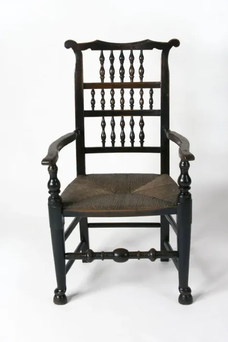 Framed Print : Spindle-back armchair Framed Print : Spindle-back armchair