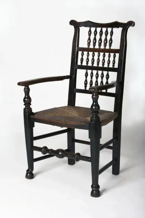 Framed Print : Spindle-back armchair Framed Print : Spindle-back armchair