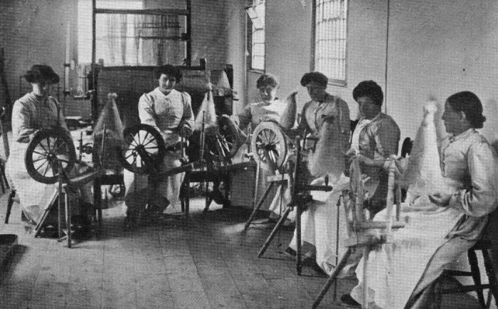 Framed Print : Spinning flax, Inebriates Reformatory, Guiltcross, Norfolk Framed Print : Spinning flax, Inebriates Reformatory, Guiltcross, Norfolk