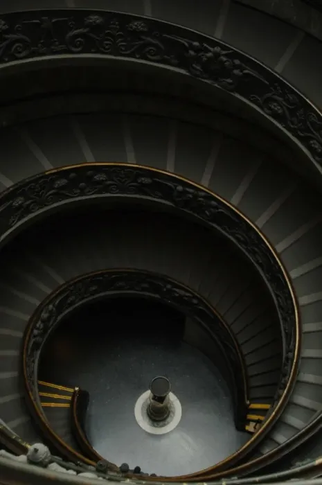 Framed Print : Spiral stairs by Giuseppe Momo (1875-1940) Framed Print : Spiral stairs by Giuseppe Momo (1875-1940)