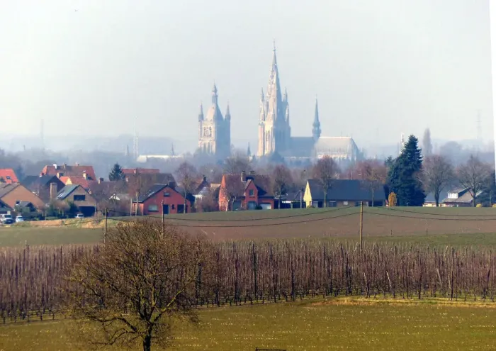 Framed Print : Spires of Ypres from Hill 62 Canadian Memorial Framed Print : Spires of Ypres from Hill 62 Canadian Memorial