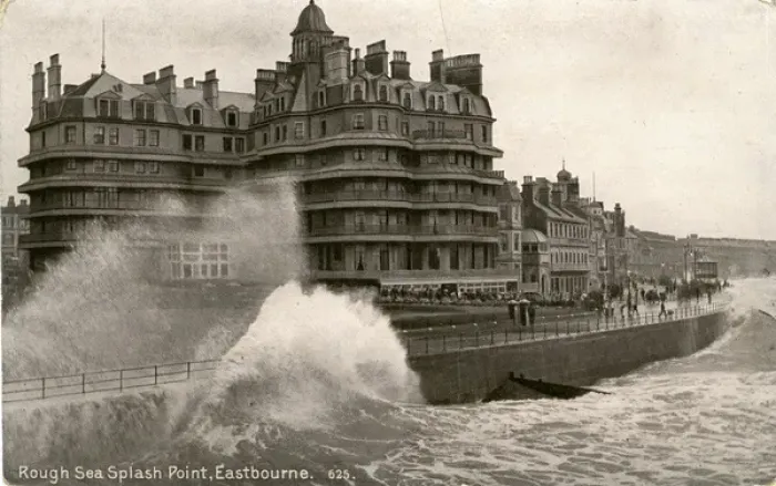 Framed Print : Splash Point in Rough Seas, Eastbourne, Sussex Framed Print : Splash Point in Rough Seas, Eastbourne, Sussex