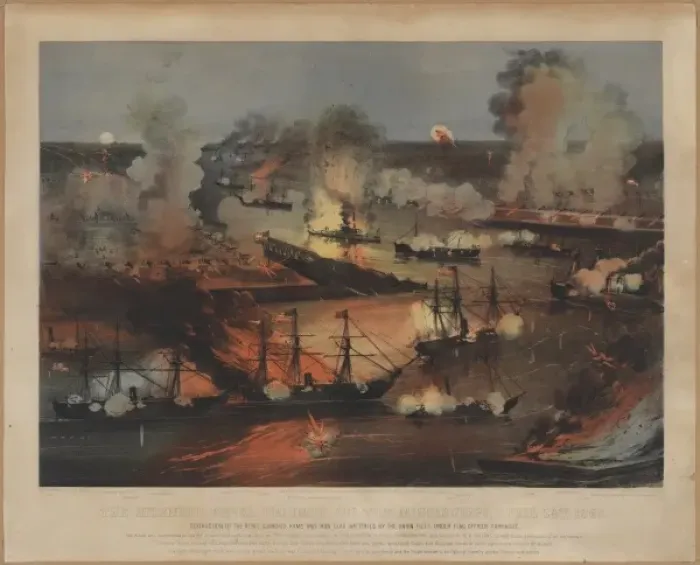 Framed Print : The Splendid Naval Triumph on the Mississippi Framed Print : The Splendid Naval Triumph on the Mississippi