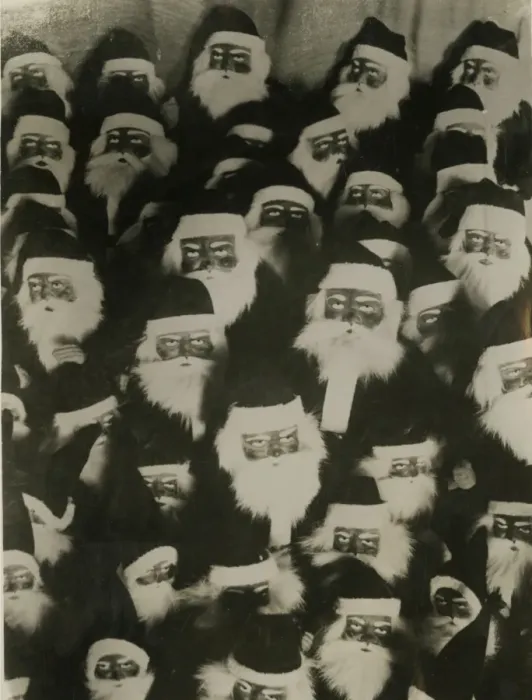 Framed Print : Spooky Santas Framed Print : Spooky Santas