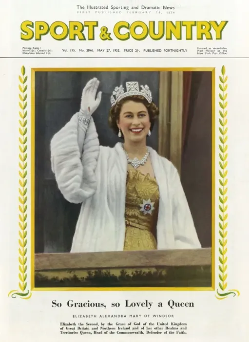 Framed Print : Sport & Country Coronation Number, Queen Elizabeth II Framed Print : Sport & Country Coronation Number, Queen Elizabeth II