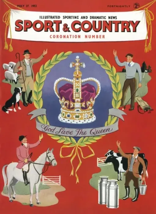 Framed Print : Sport & Country Coronation Number, Front cover, 1953