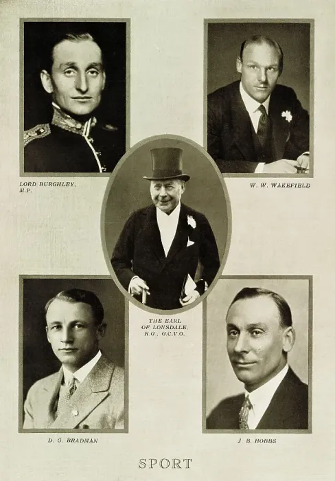 Framed Print : Sporting leaders during the reign of King George V Framed Print : Sporting leaders during the reign of King George V