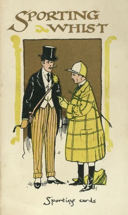 Framed Print : Sporting Whist playing cards scorecard, Jockey and Owner Framed Print : Sporting Whist playing cards scorecard, Jockey and Owner