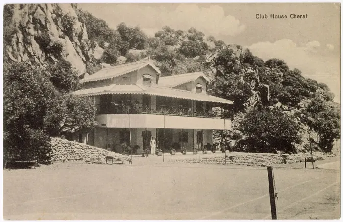 Framed Print : Sports Club House (viewed from football ground), Cherat Hill Station, North-West Frontier, British India (now in Pakistan). Date: circa 1908 Framed Print : Sports Club House (viewed from football ground), Cherat Hill Station, North-West Frontier, British India (now in Pakistan). Date: circa 1908